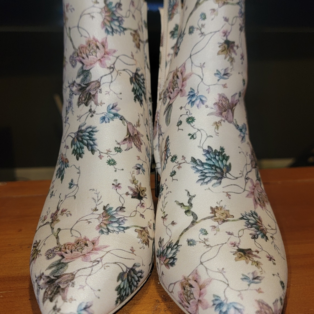 Floral Print Women's Boots